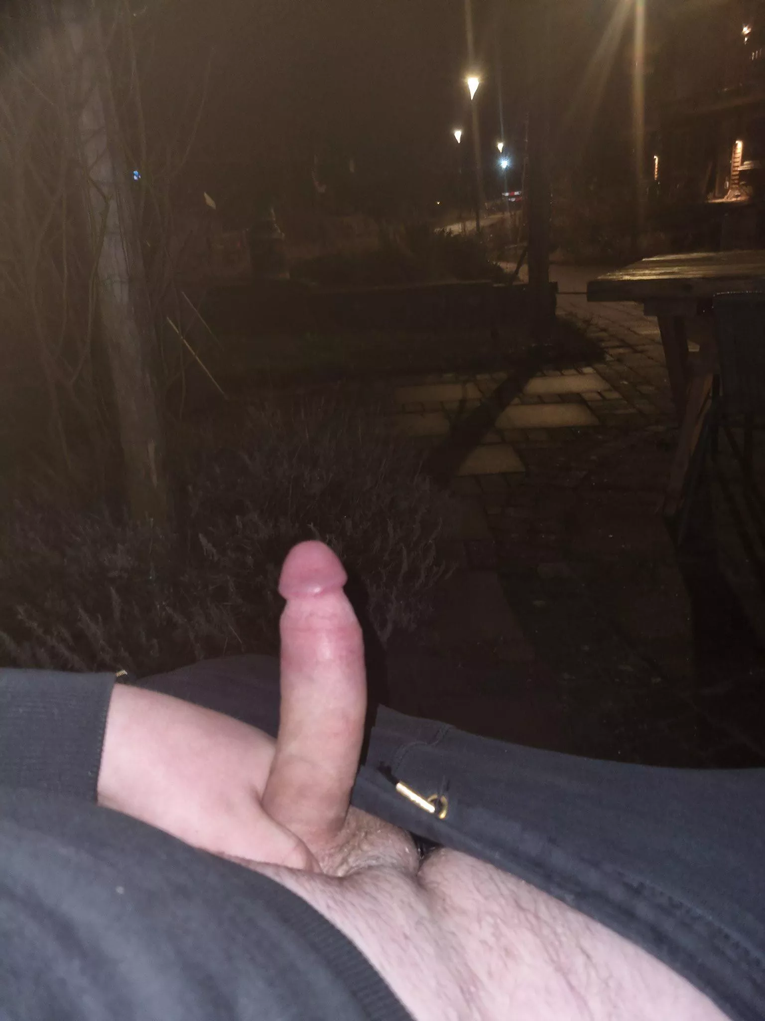 Stroking my dick out in the open posted by cumoffender