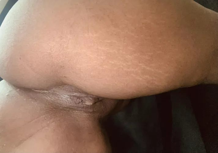 watch me play with my fat clit from the back with my cliy poking out -creamy pssy by RonnieBunnie