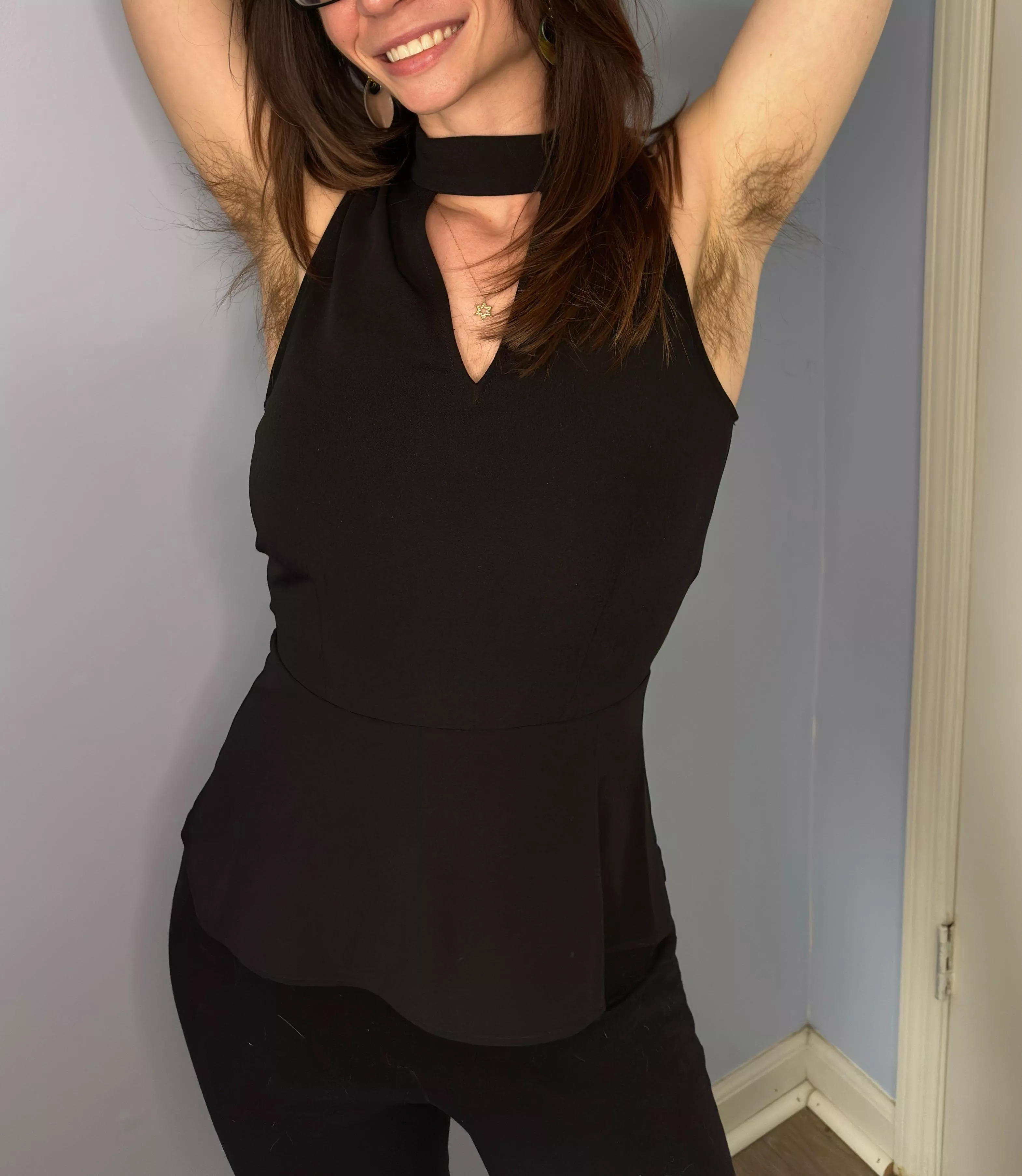 Wearing this out tonight so I can show off my natural hairy pits posted by nerdylittleplaything