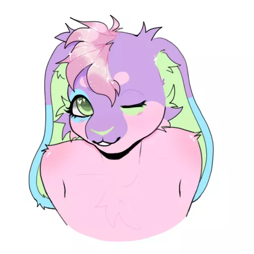 Wink :3 by me by Cutedragon230