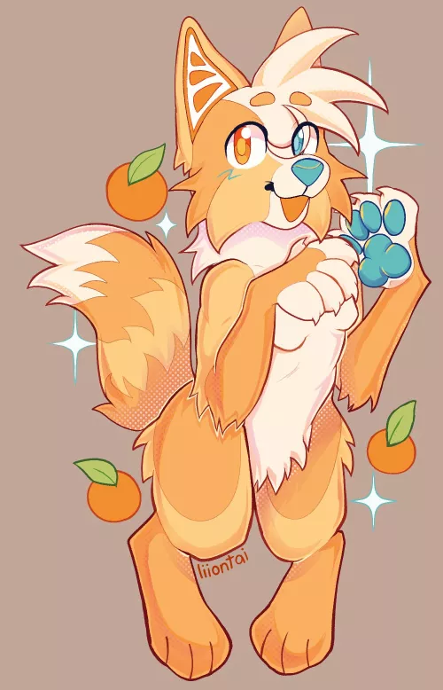 acrylic charm design of my fursona <3 by liiontai