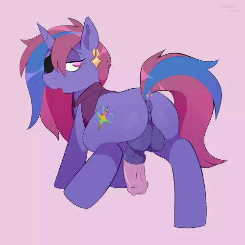 Cute eye patch mare [FUTANARI] (OC) by BLentin