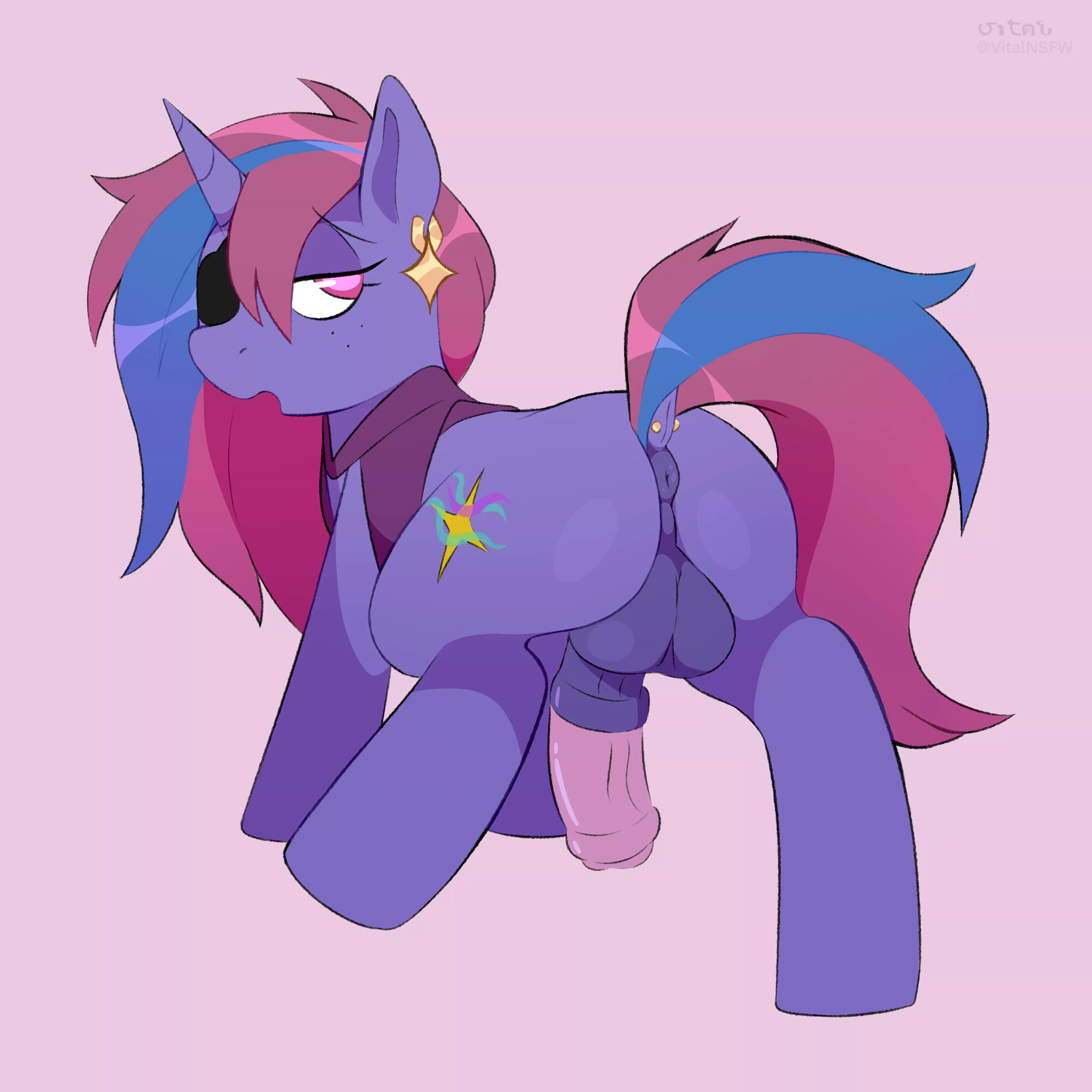 Cute eye patch mare [FUTANARI] (OC) posted by BLentin