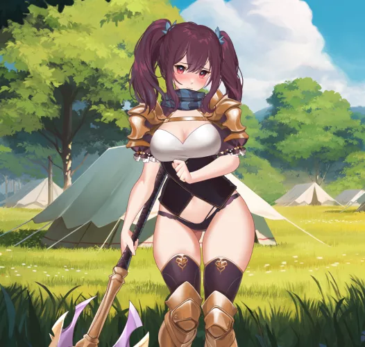 Cute Warrior Dorothea [AURA: Hentai Cards] by WANDERER_GAME
