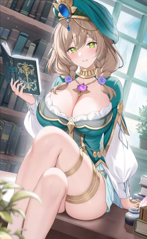 Enjoying a good book by oscars_drysuit