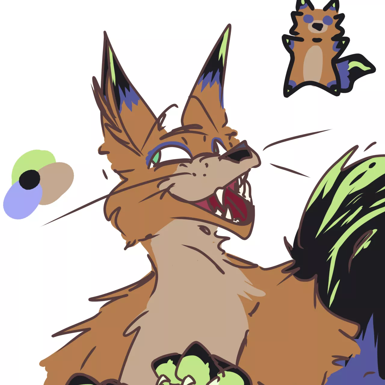 Got another fursona! (Drawn by a friend) posted by Fynxoline