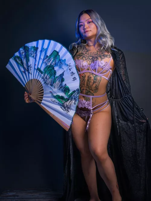 I did a photoshoot in some new lingerie by MuscleHamsterBabe