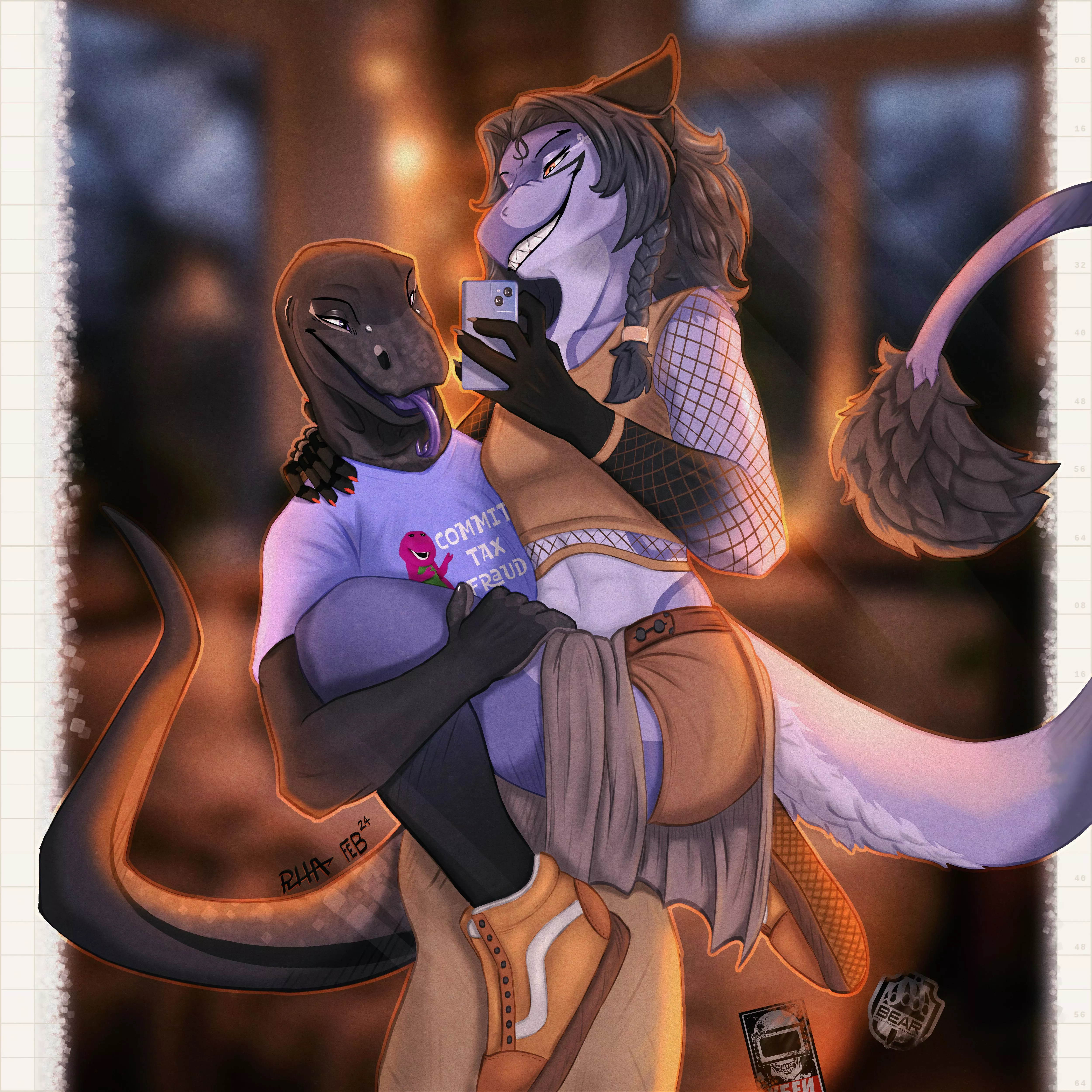 Mirror Selfie (Art by Me) posted by RhaelRhaelRasputin