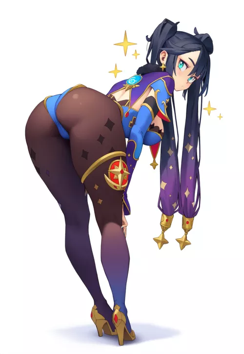 Mona [Genshin Impact] by IDM_Recursion