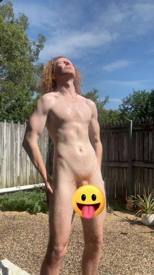Nude in the sun ☀️🍆 by BlueStarBoyOF