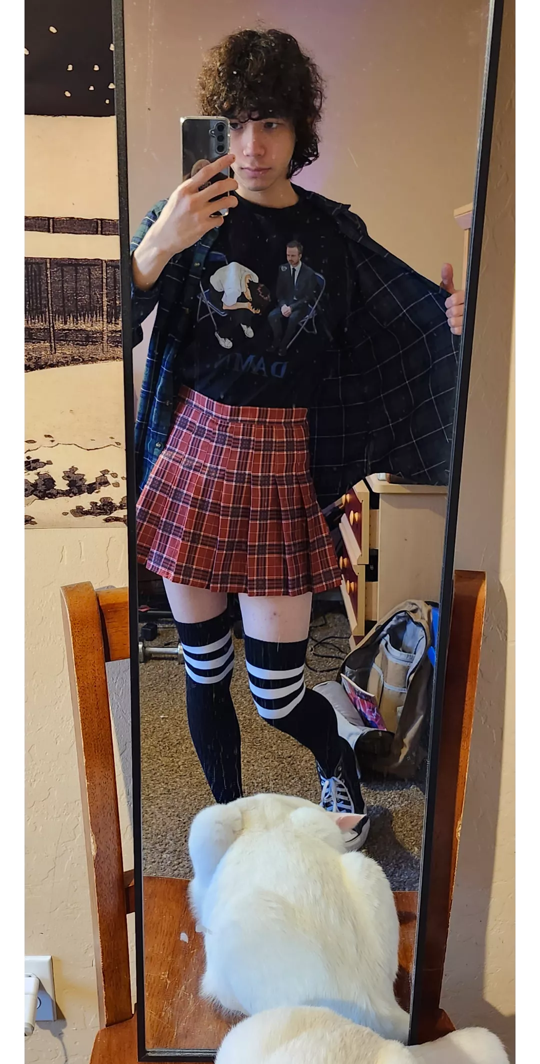 Plaid> ft. Shinji, Jesse Pinkman, and my cat posted by brxson582