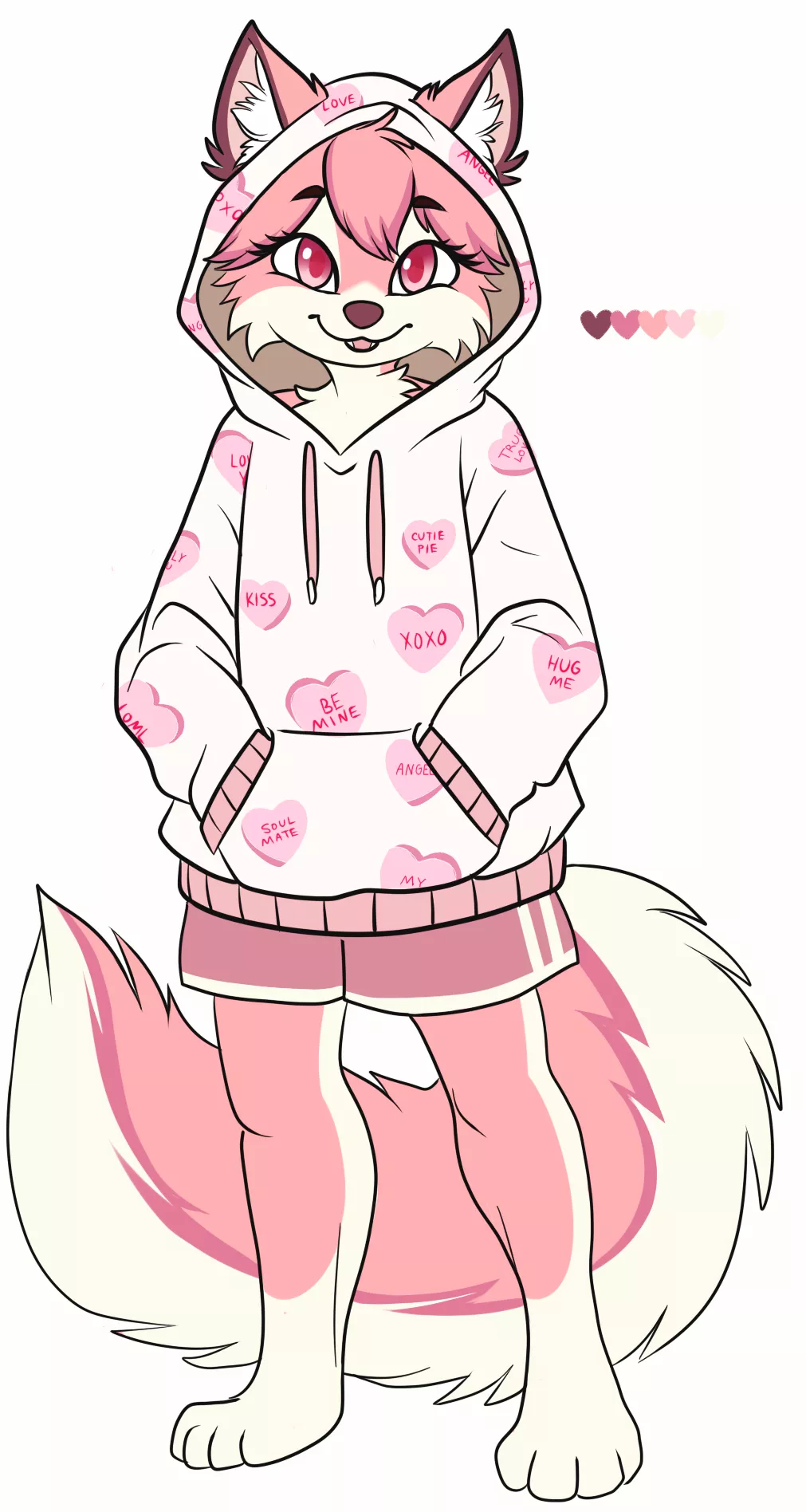 Sweetheart Hoodie Husky - Adoptable (Art & Design by Me!) posted by Glittering-Amount-68
