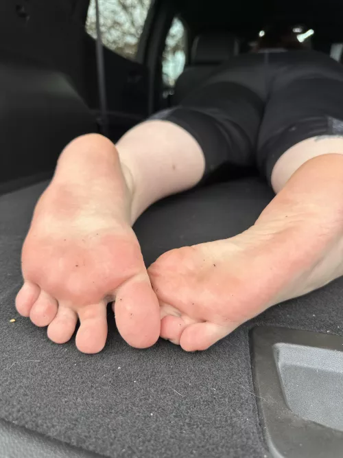 Take a nice whiff of my work feet size 9 and ready to make your day by Fantastic-Assist9170