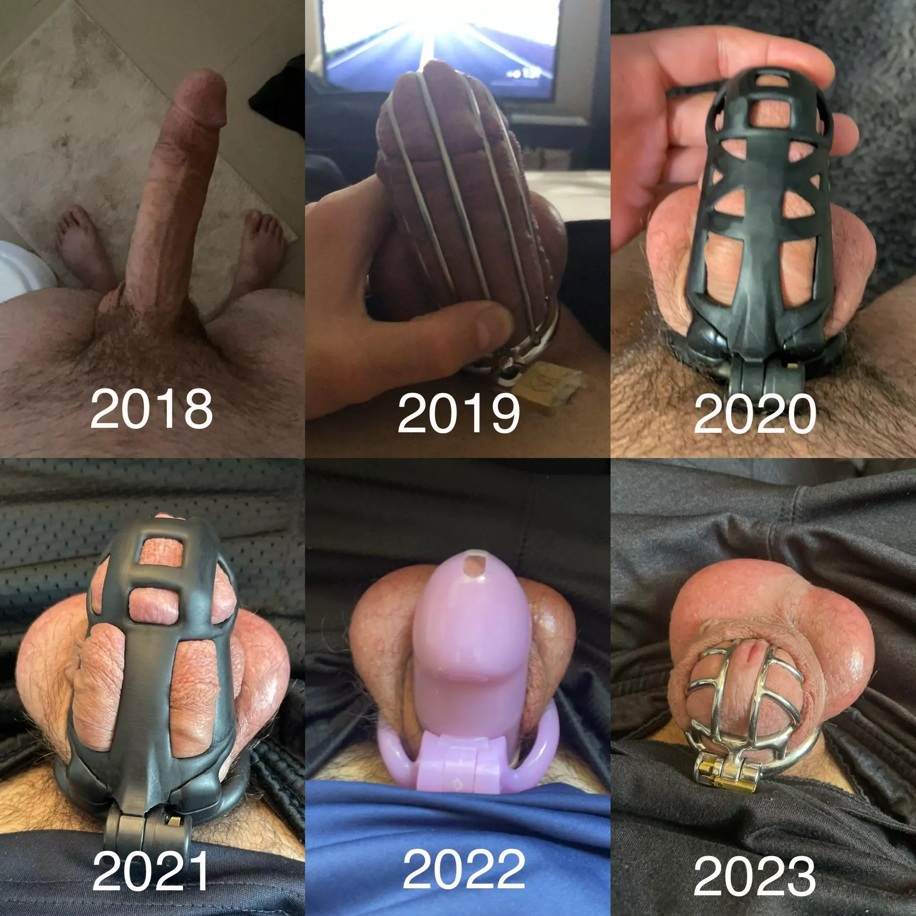 Chastity progress over ~5 years posted by bostonanon93