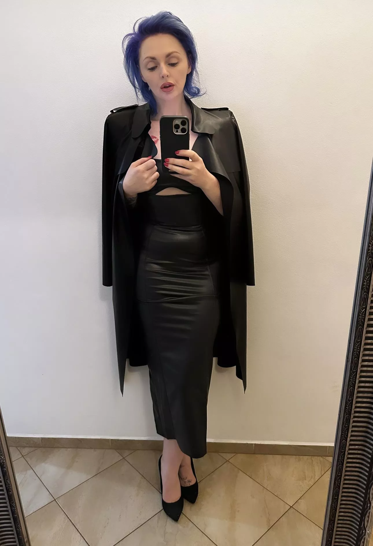 Double leather for tonight’s date posted by theinkedsiren1