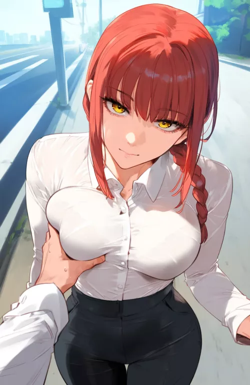 Groping Makima [Chainsaw Man] by CheetahSperm18