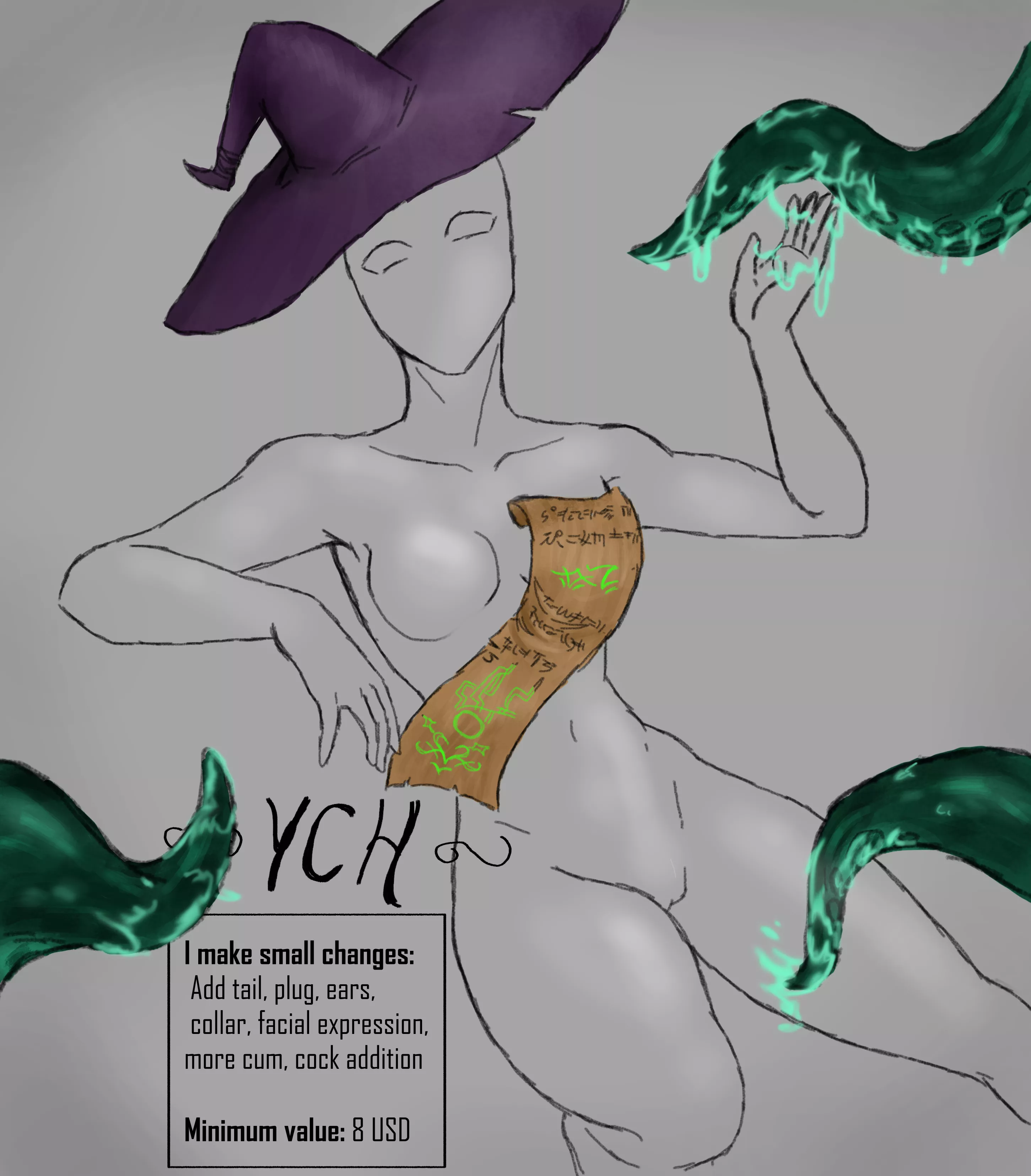 Hii! Im back with YCH -lewd- comissions! Dont waste time and send a message! posted by Visible-Ad-614