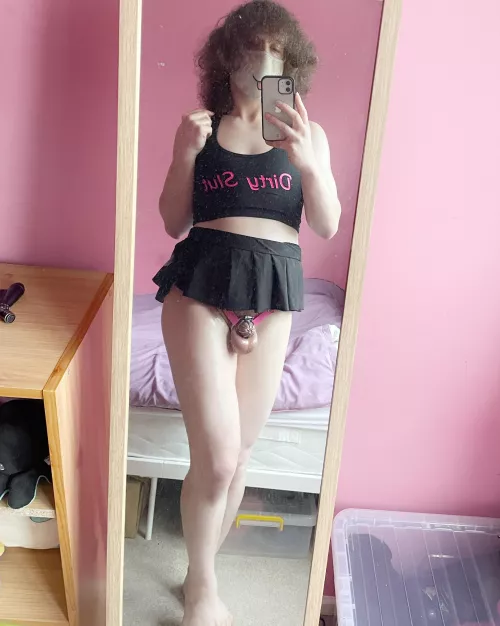 Is this cage small enough? I can still get a little hard in it 🤭 by rainbow-femboy