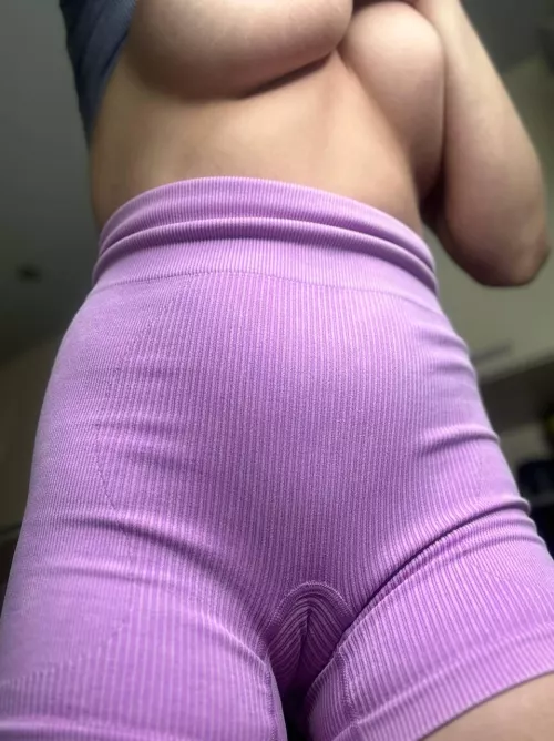 my coach always asks me to wear these trousers to training, I suspect that he is delighted with my camel's foot on my pussy by Juicy_Peach07