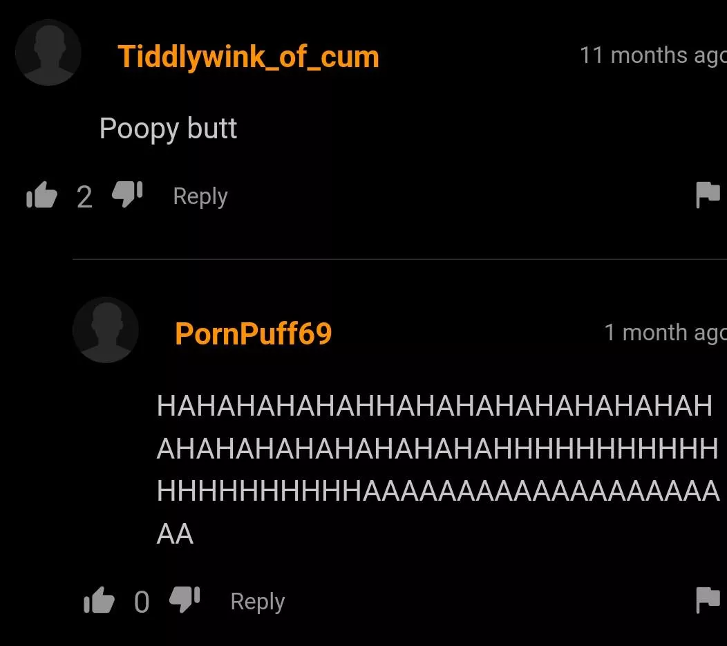 poopy butt posted by dirtisdepressed