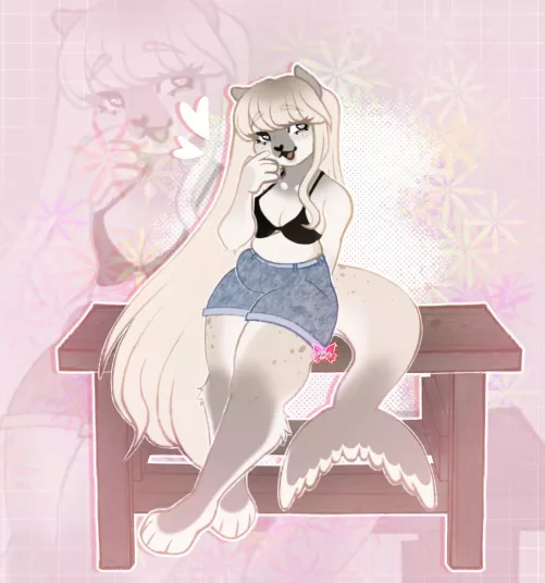 Pretty girl on the beach 🏖 ✨ by Kittsybits