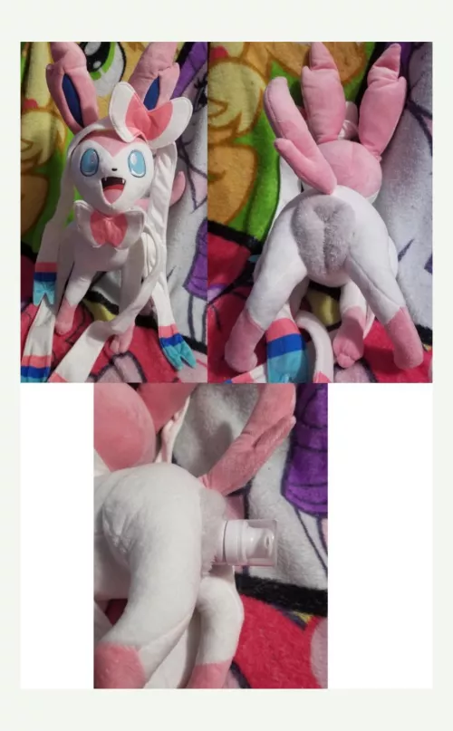 Recently commissioned NSFW fuckable feral female Pokemon eeveelution Sylveon with useable canine pussy/cookie [F] (Furrysale) by Fearless-Ostrich-325