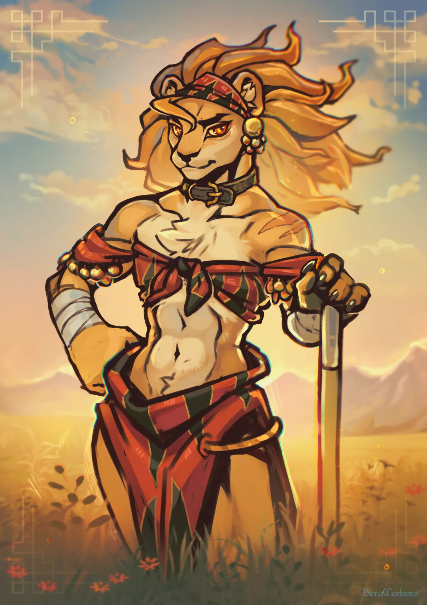 The Golden Sun of Myriad (art by me) posted by CerberaManghas