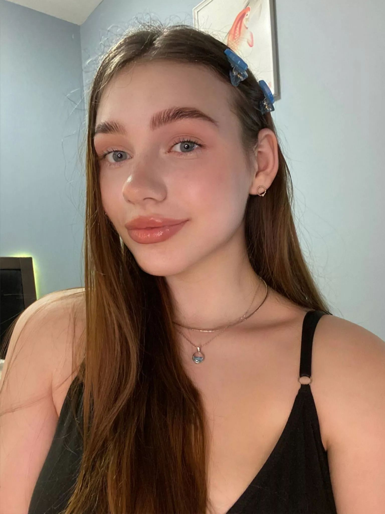 thought the more innocent look suited me better what do u think? posted by DearlyShameles