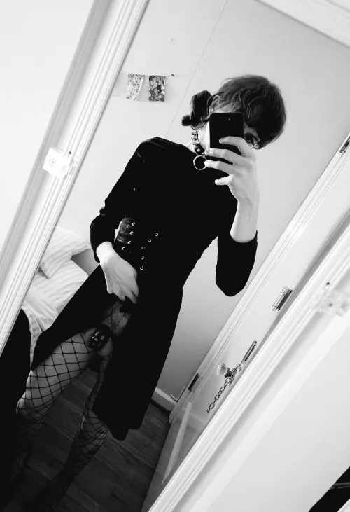 Tried a little goth look 🦇🖤 by VisionsOfSubmission