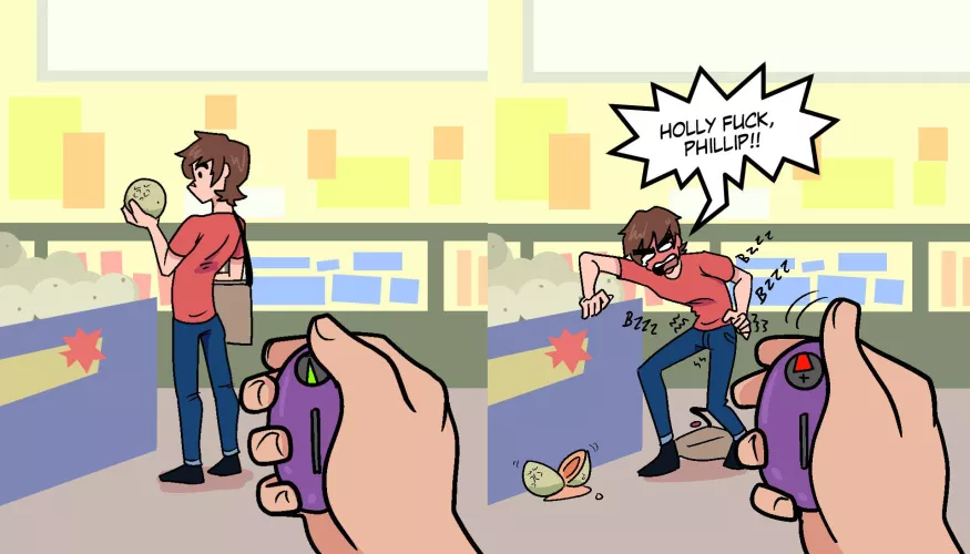 Vibrator at the mall (can't remember where it's from) by CuteTwinkSam