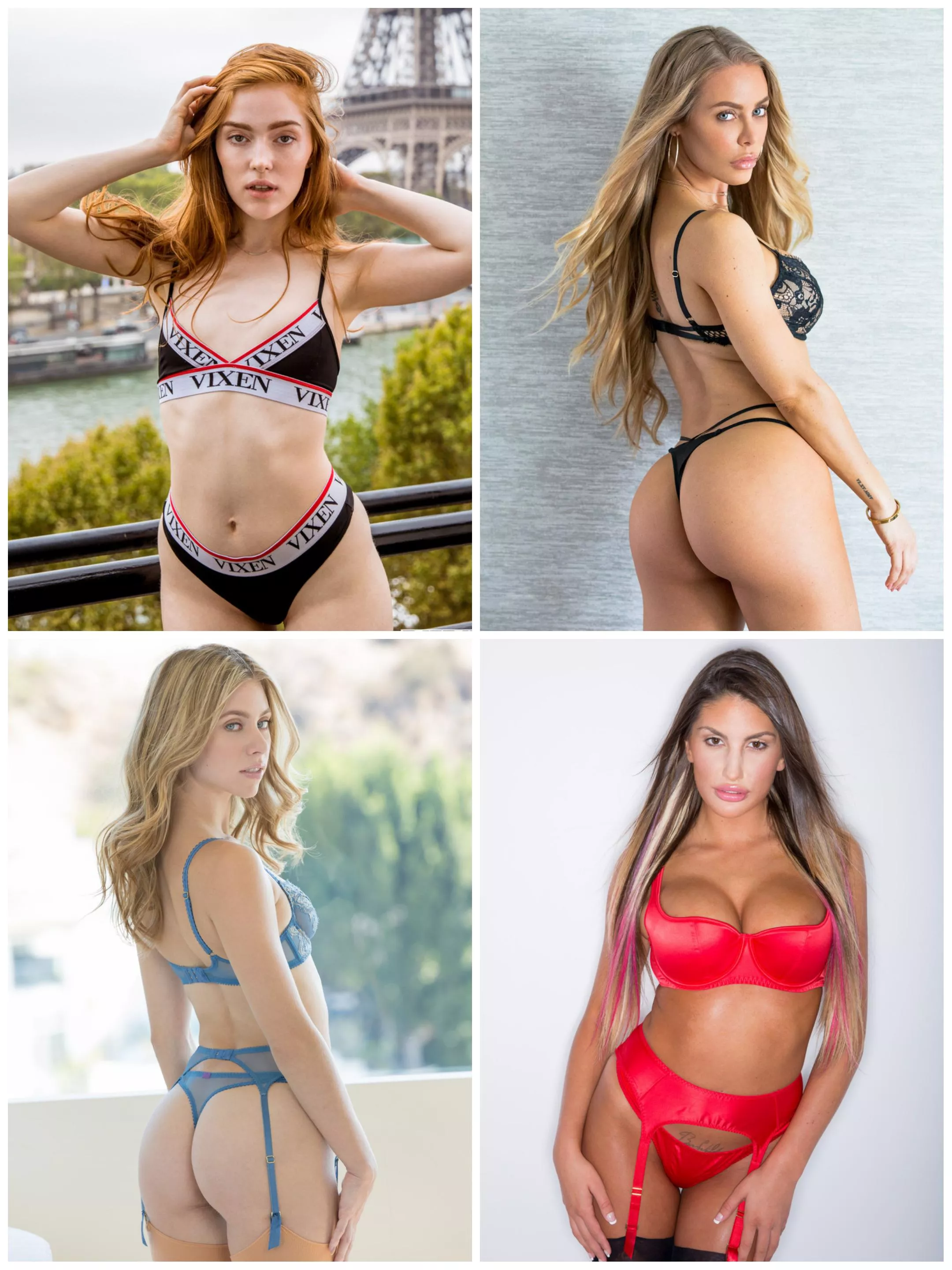 Vixen Angels Tournament: Pick 2 of your favorites for the next round - Part 6: [Jia Lissa] vs [Nicole Aniston] vs [Anya Olsen] vs [August Ames] posted by meltedplankton