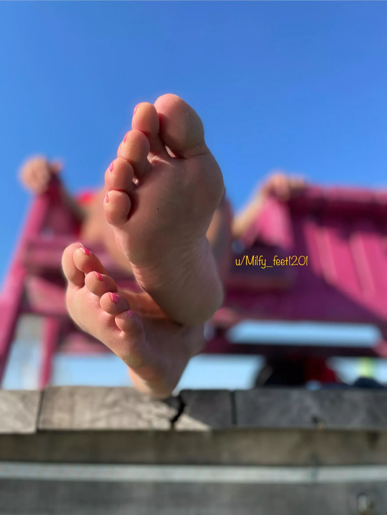 Your view when you come out of the water posted by Milfy_feet1201