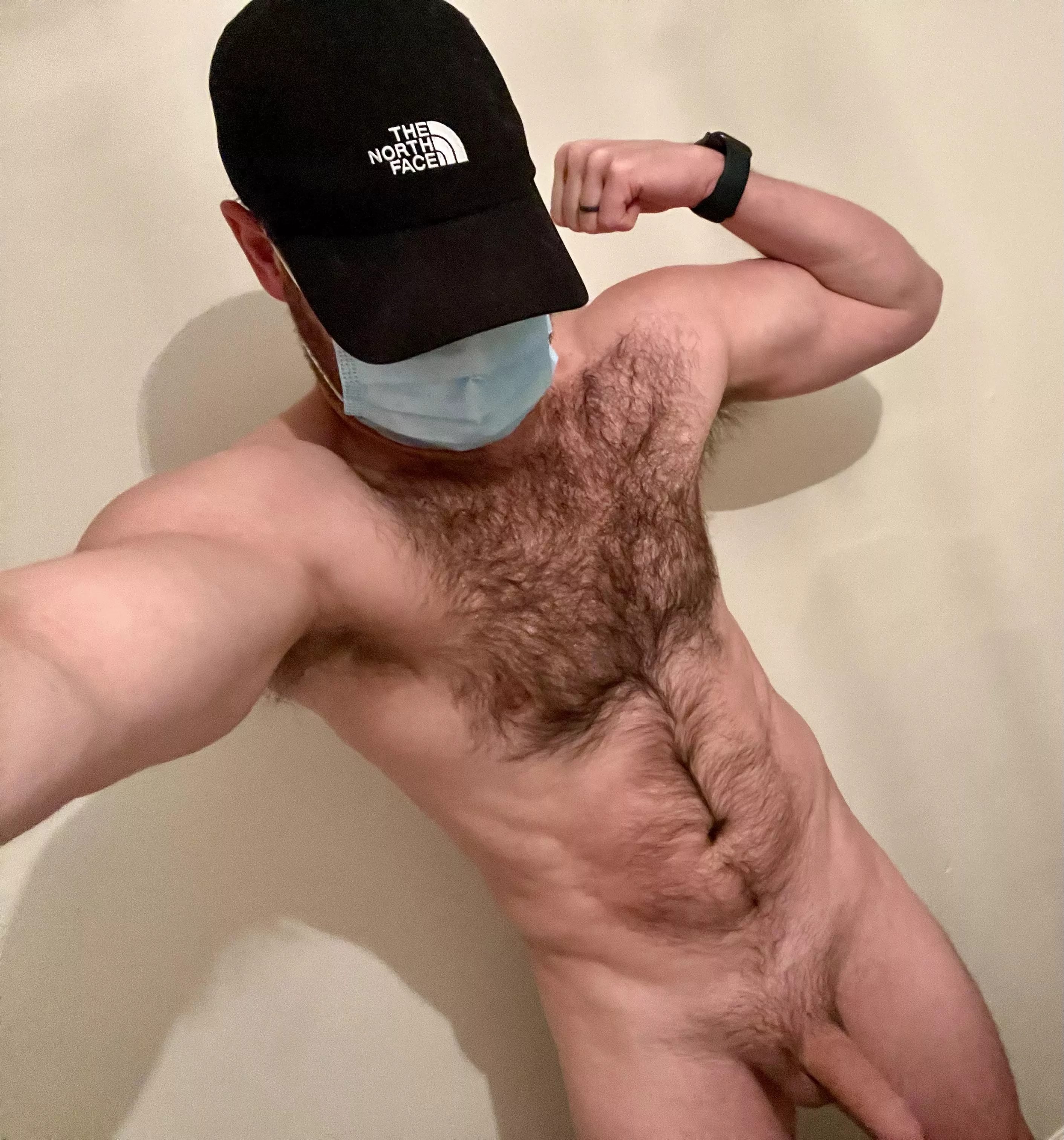 (35) New dad, hairy chest. Fighting off my dad bod. How am I doing? posted by Dollar-Dick
