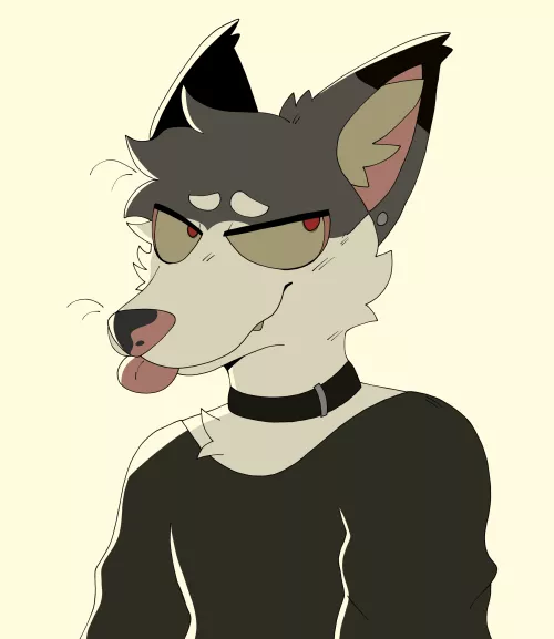 anyone wanna help me name this dog? (my art) by felonygoat