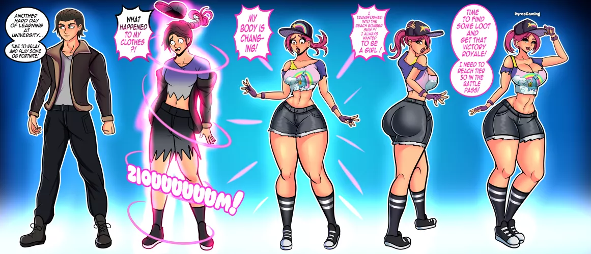 Beach Bomber TF (M -> F) (fortnite) by LesslieTG by 66699966699966699960