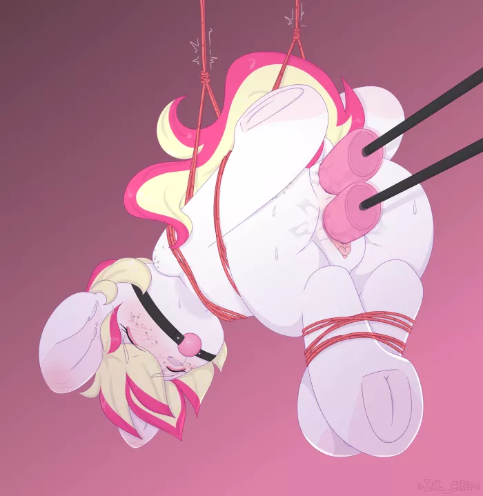 Bondage fucking machine fun (artist:lil_chif) posted by TheAlmightyToaster01
