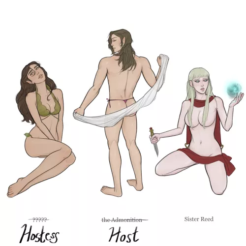 DnD OCs in shameless hostess bar AU (2 of 3) by Kyshee