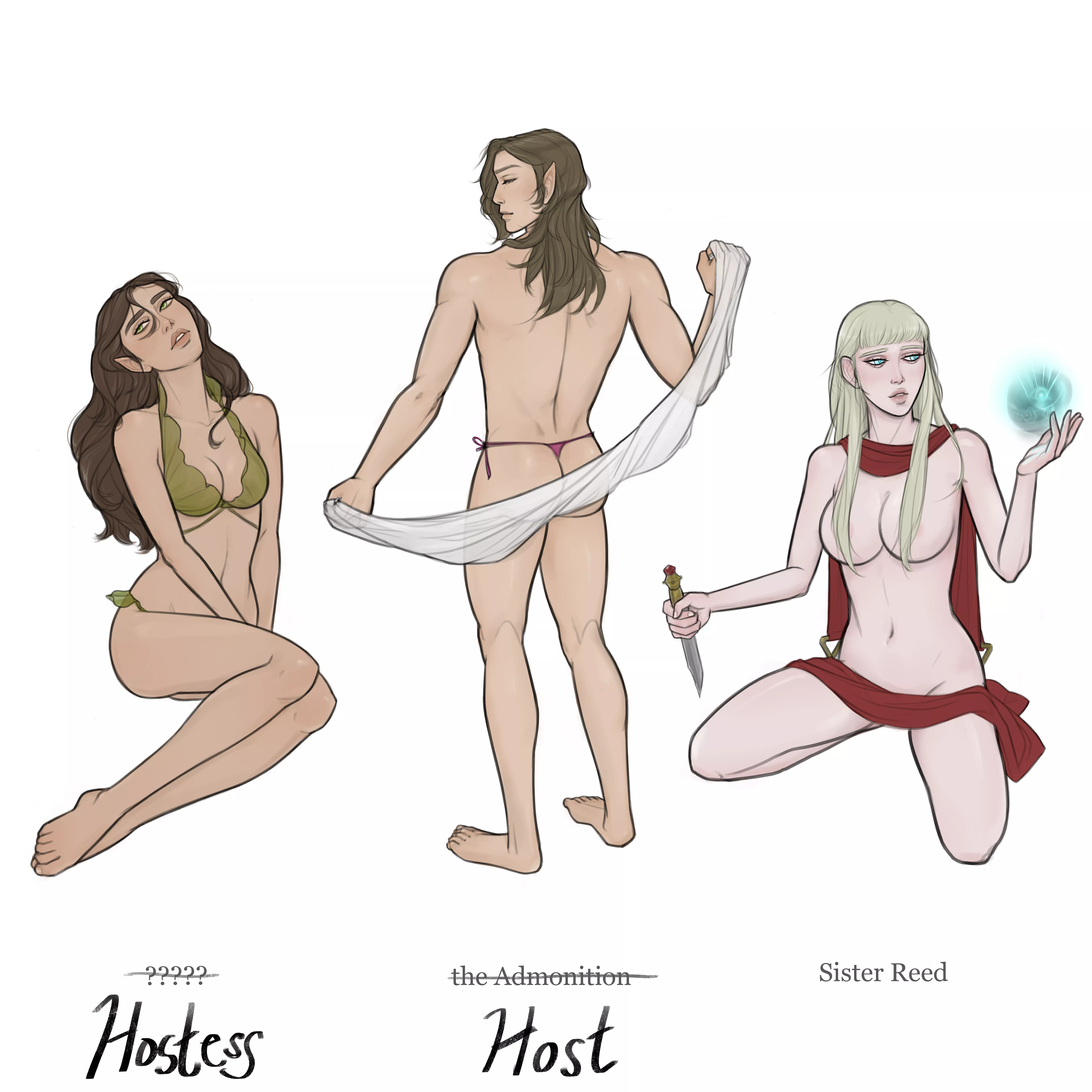 DnD OCs in shameless hostess bar AU (2 of 3) posted by Kyshee