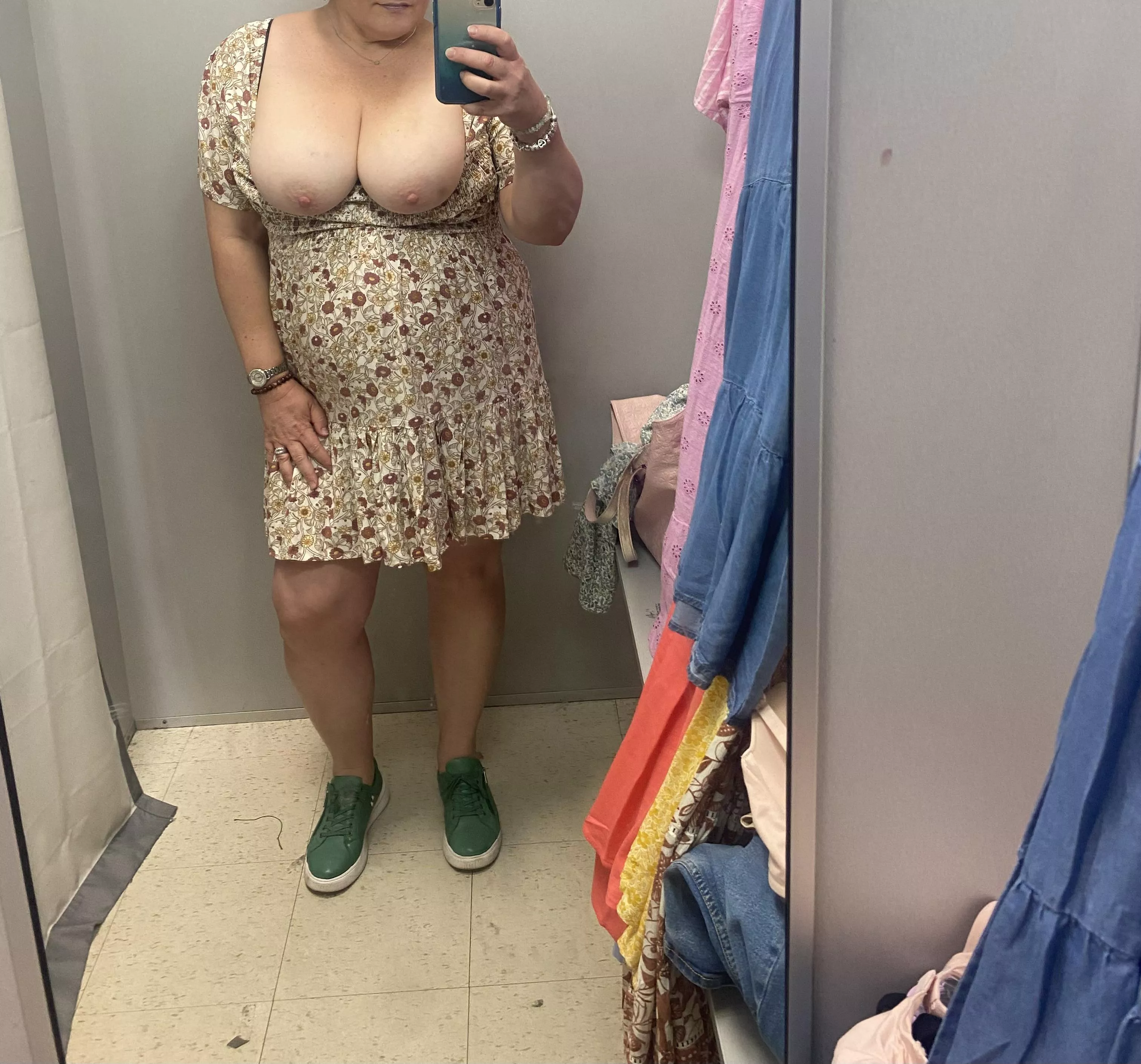 Do the green shoes go with the dress? posted by Matts_girl