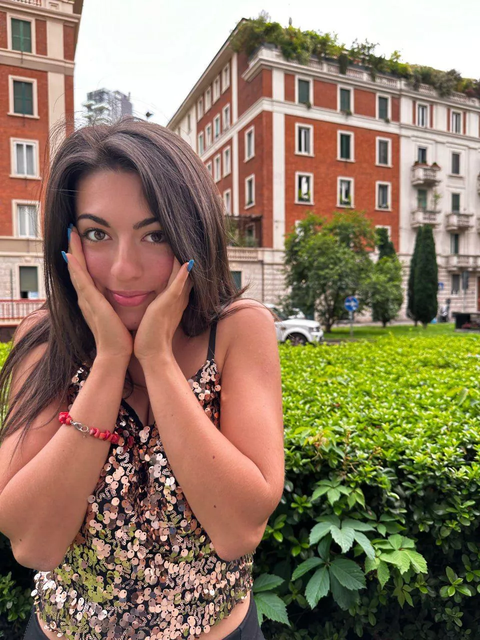 flirty glances hidden between a dress and potted plants F19 posted by brumbyicecream
