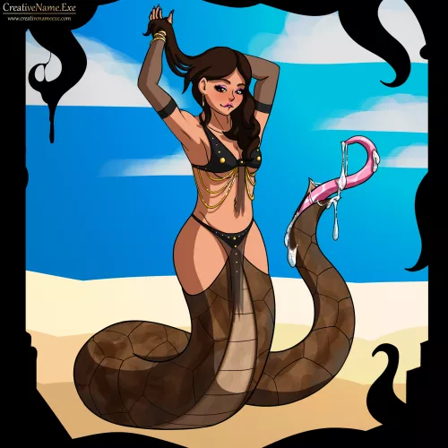 If a Lamia were to wear panties... (by CreativeName.Exe) by CreativeNameExe