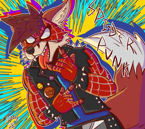 If you wanted more Spider-Fox, meet his counterpart from the punk universe (art by me) by JugloqWasHere