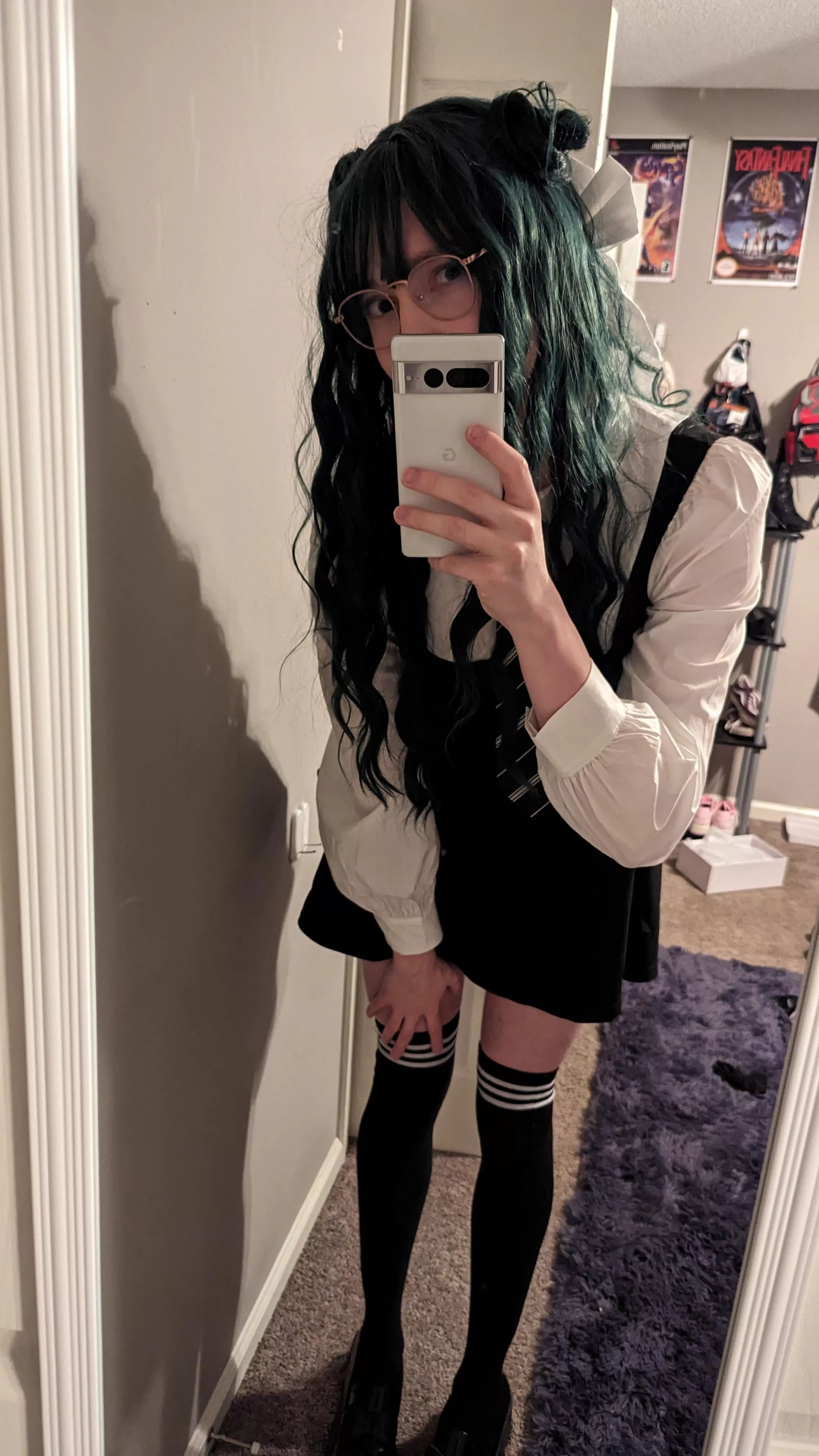 I'm sorry I was late... It's just that I ripped my uniform and had to wear my sister's. I hope thats okay! posted by bawbi428