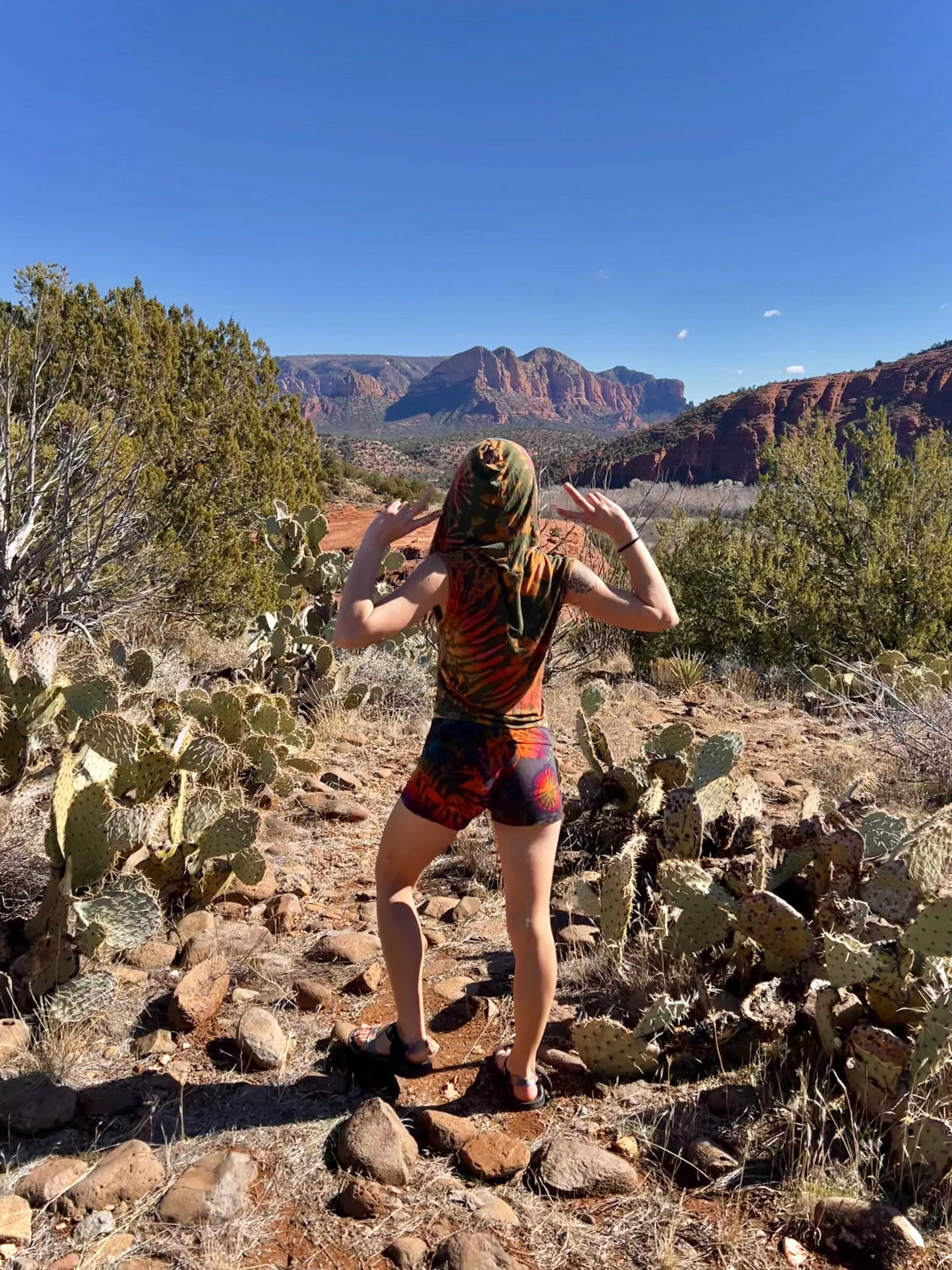 Tie dye in the desert posted by KinksAlongTheWay