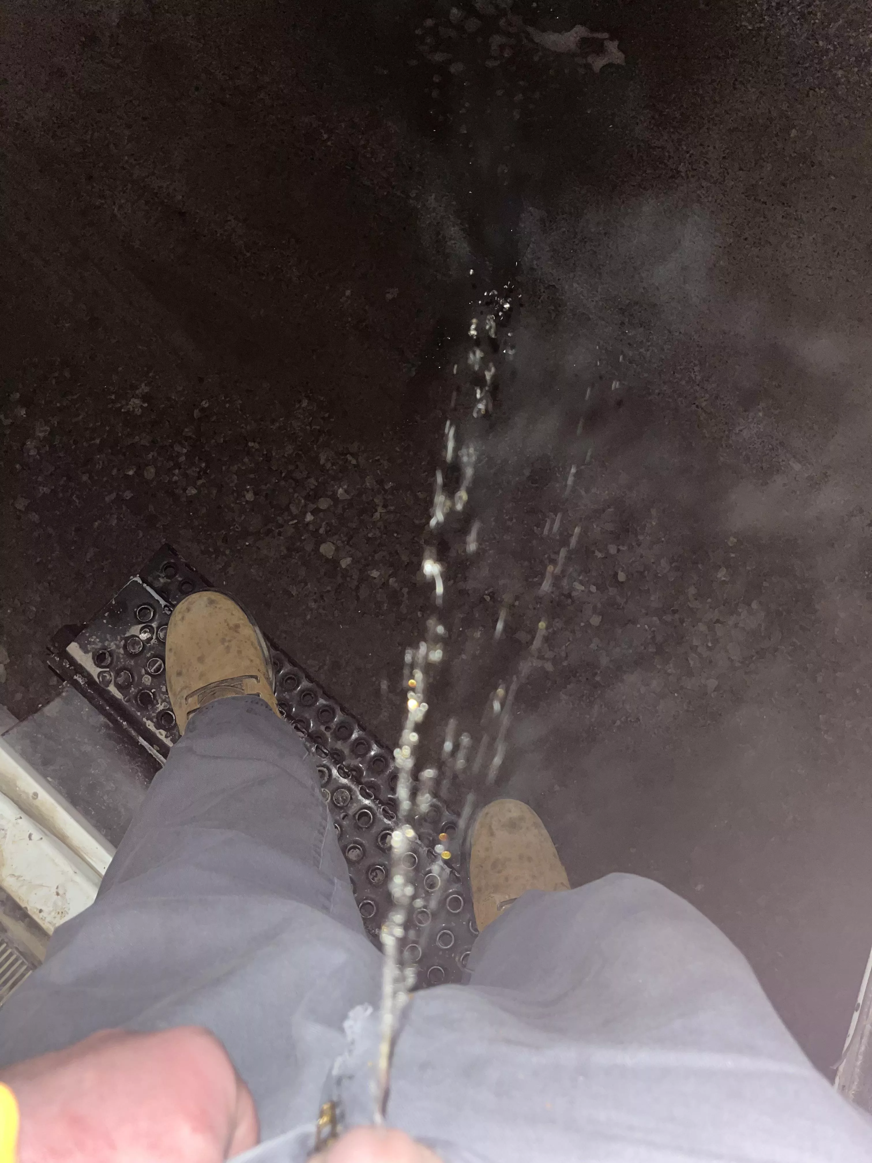 Couldn’t hold it had to pull over and let out this steamy pee posted by MrDeedsBlackFoot