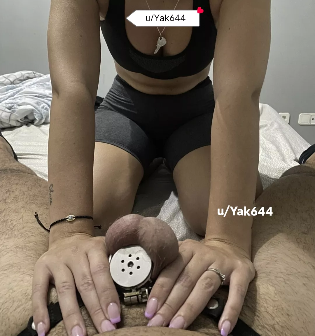 Finally my wife made me flat chastity inside posted by Yak644