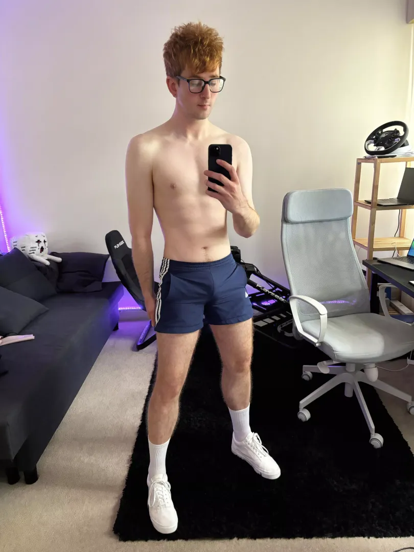 I think these shorts are a little too tight... 😇 by Pantsoffgamer