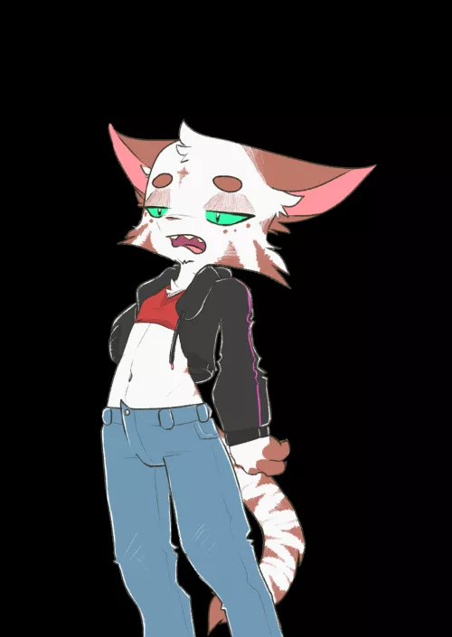 Im having fun drawing my fursona :P (art by me) by Doccah27