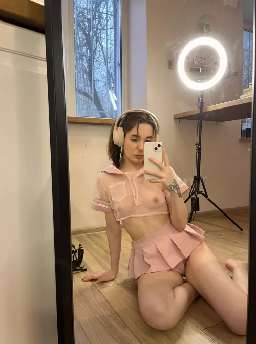 Laying in bed with this tasty lollipop by Midnight-Better395