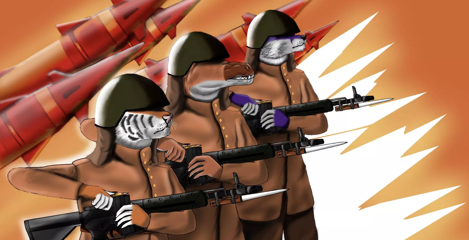 Let them hear there march (art by me) posted by Pedram82